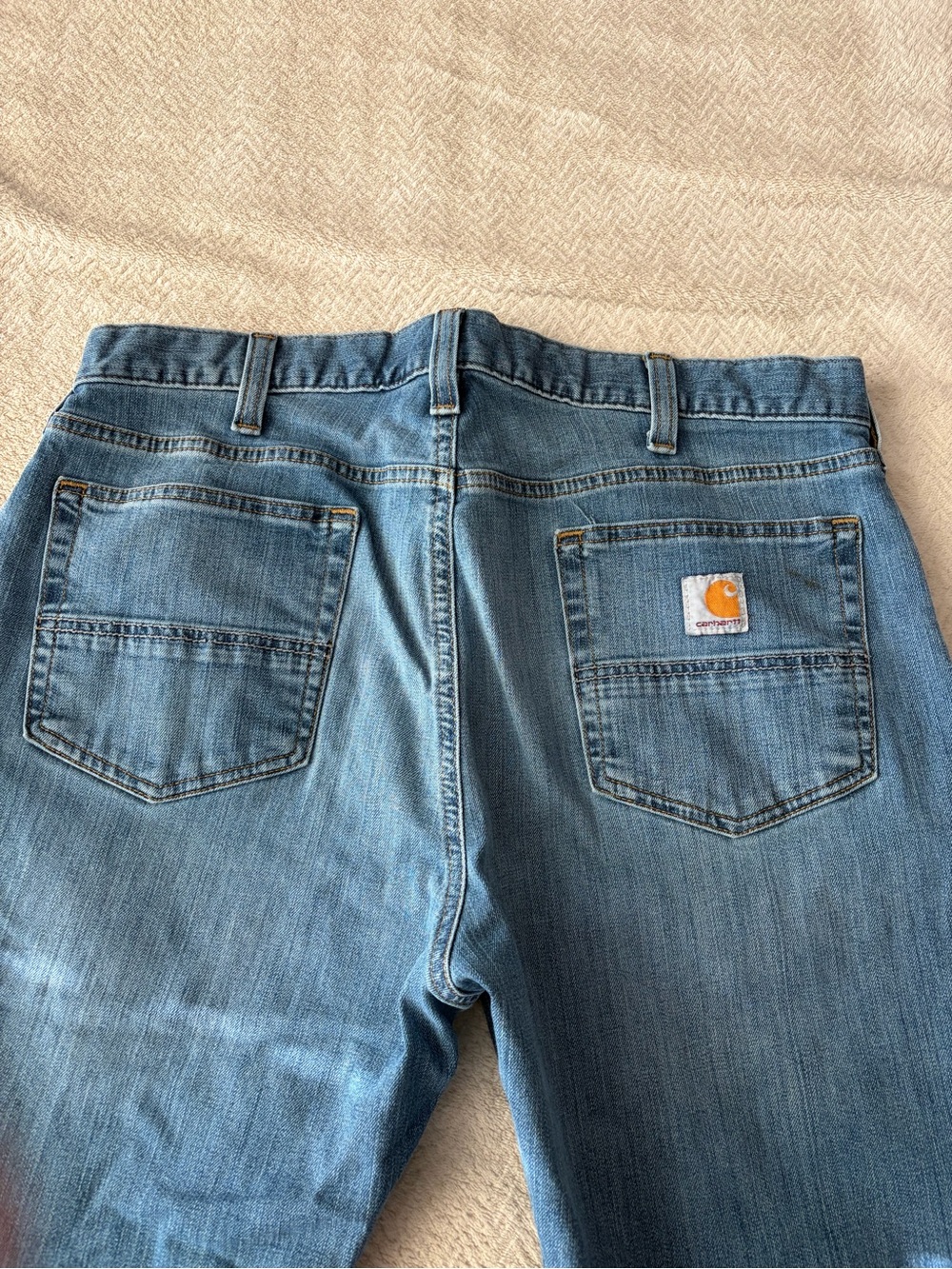 Carhartt Men's Medium Blue Straight-Leg Jeans - Picture 4 of 4